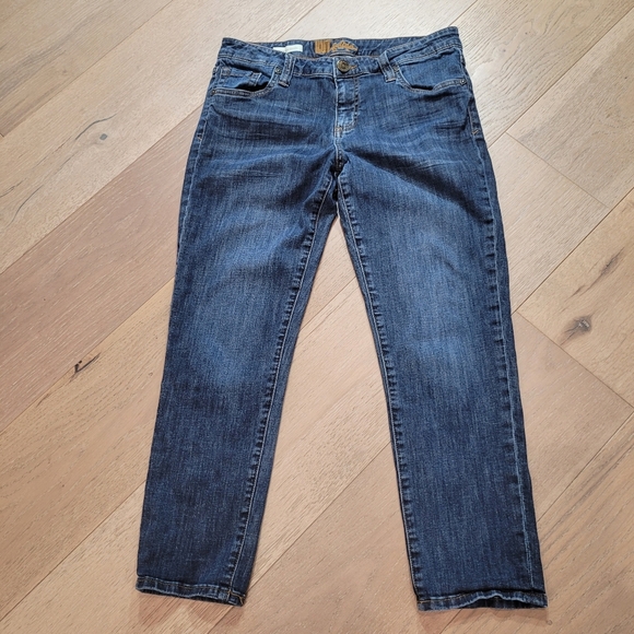 Kut From the Kloth Jeans Women's sz 6 Bardot Skinny Boyfriend Mid Rise Crop - Picture 2 of 12